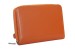 Genuine Leather　ラウンド財布 オレンジ