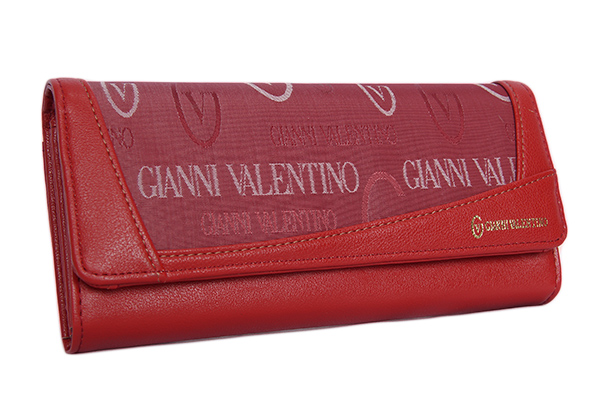 GINNI VALENTINO　ボックス長財布 ワイン